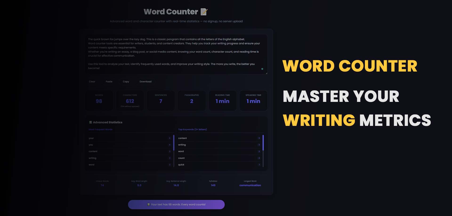 Word Counter Ultimate Guide: Master Your Writing Metrics