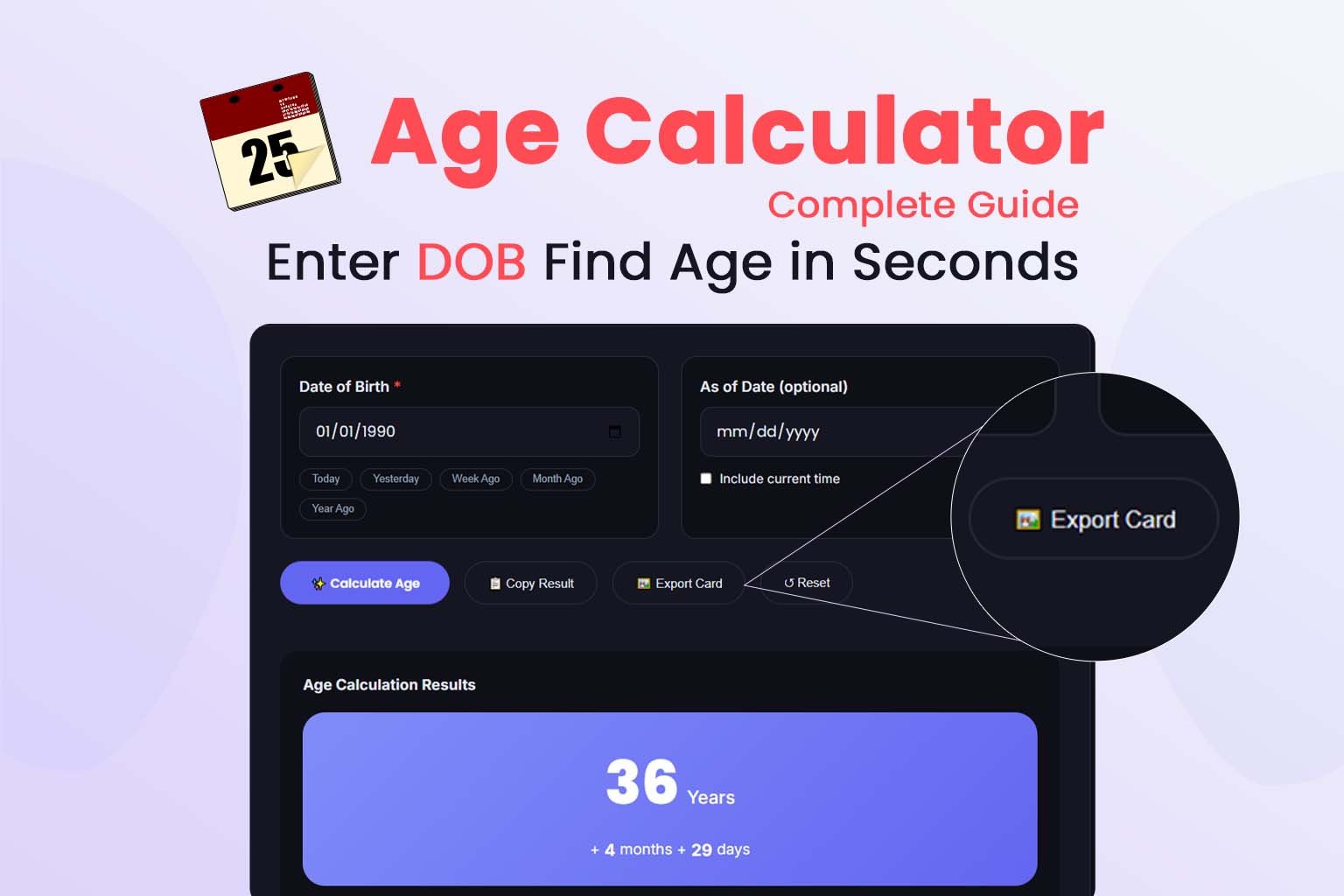 Calculate your age