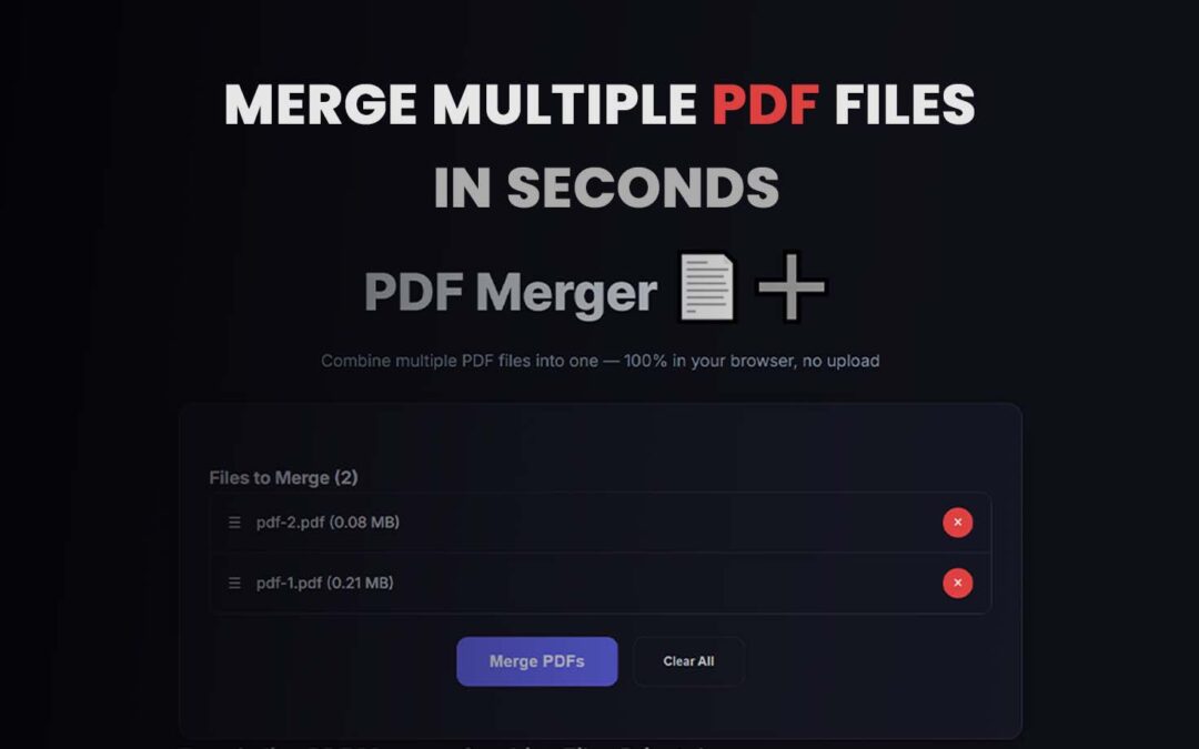 Merge PDF Documents Online Free – Combine PDFs Easily