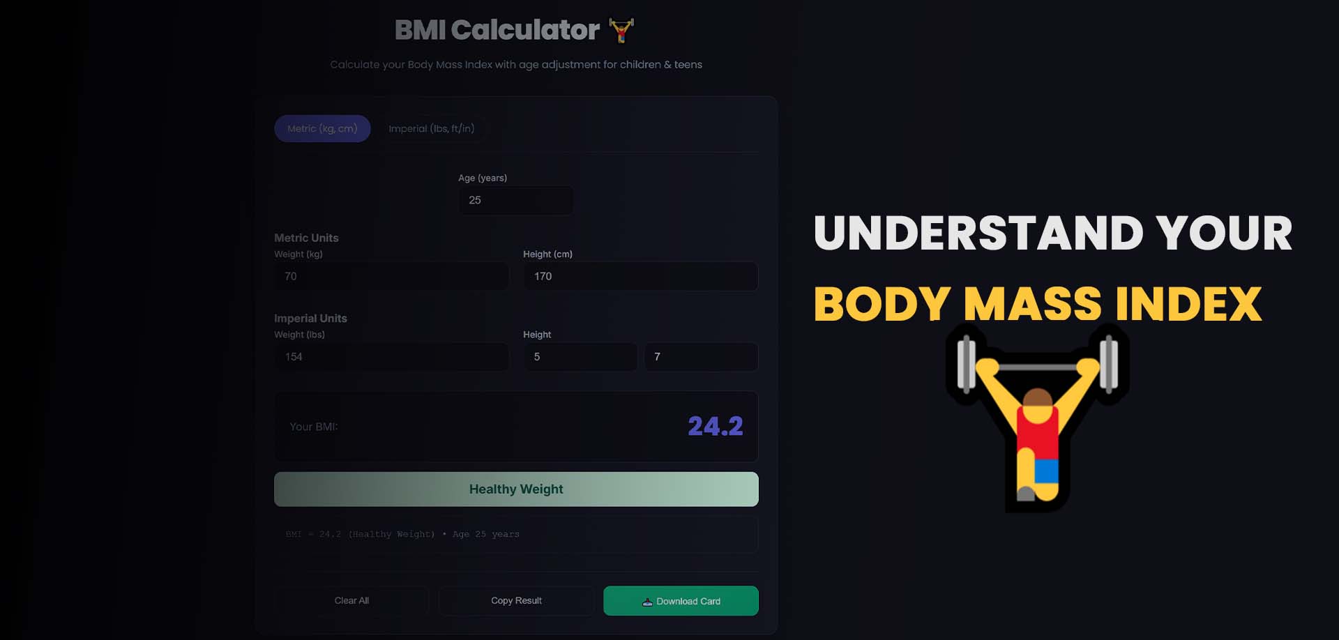 bmi calculator