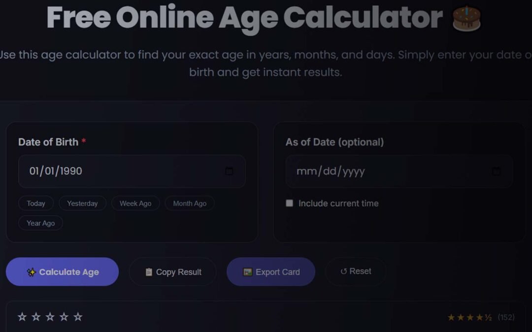 How to Calculate Chronological Age in Years, Months, and Days