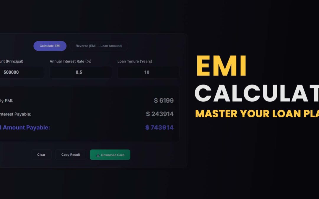 EMI Calculator: 7 Powerful Ways to Calculate EMI & Plan Loans Smartly (2026 Guide)
