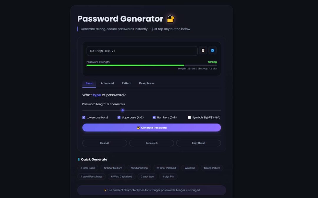 Free Random Password Generator: Strong & Secure Online Tool