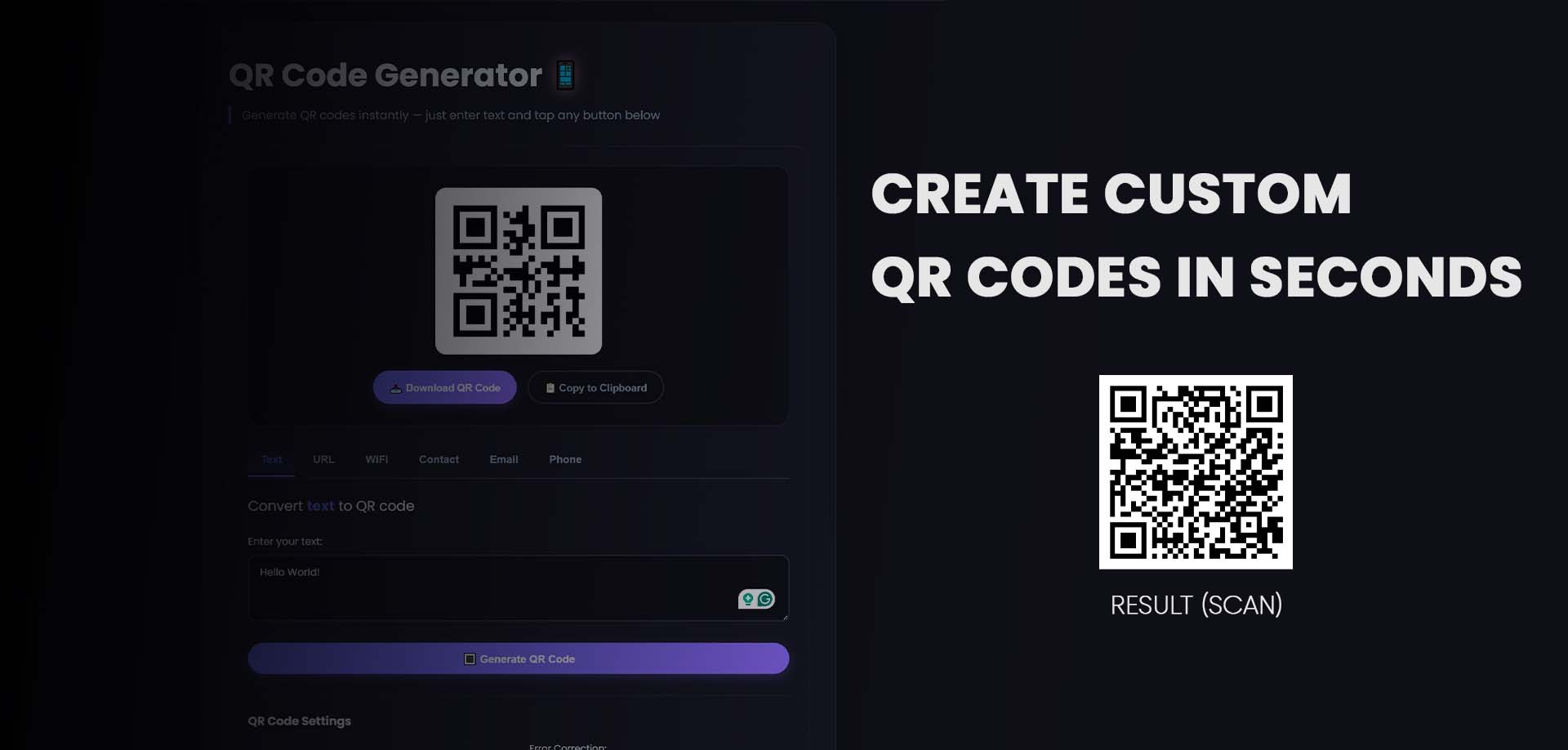free QR code generator