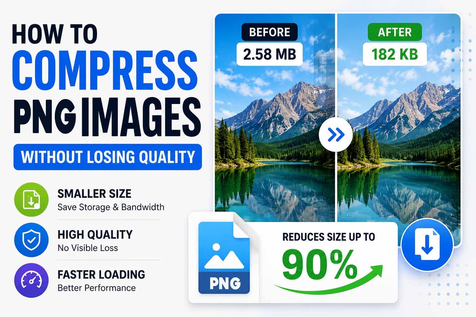 Compress PNG Images without losing quality