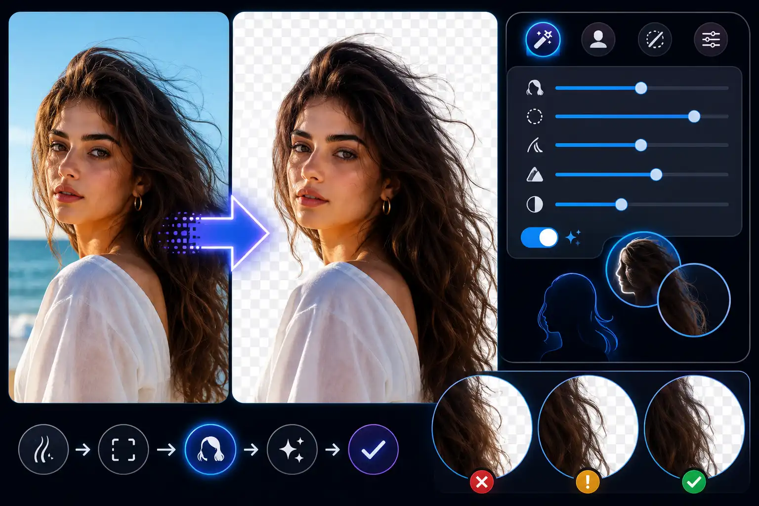 Best Background Remover Settings for Hair and Fine Edges