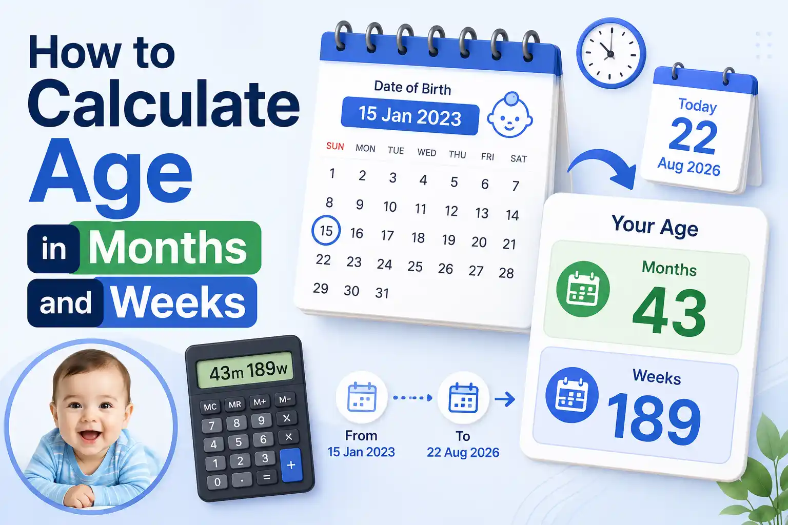 How to Calculate Age in Months and Weeks