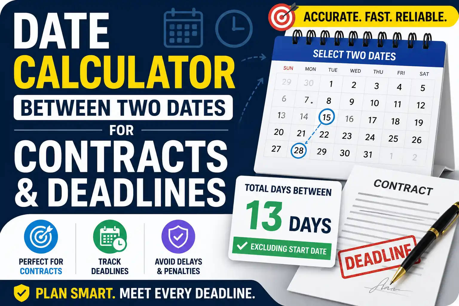 How to Calculate Date Differences for Contracts and Deadlines