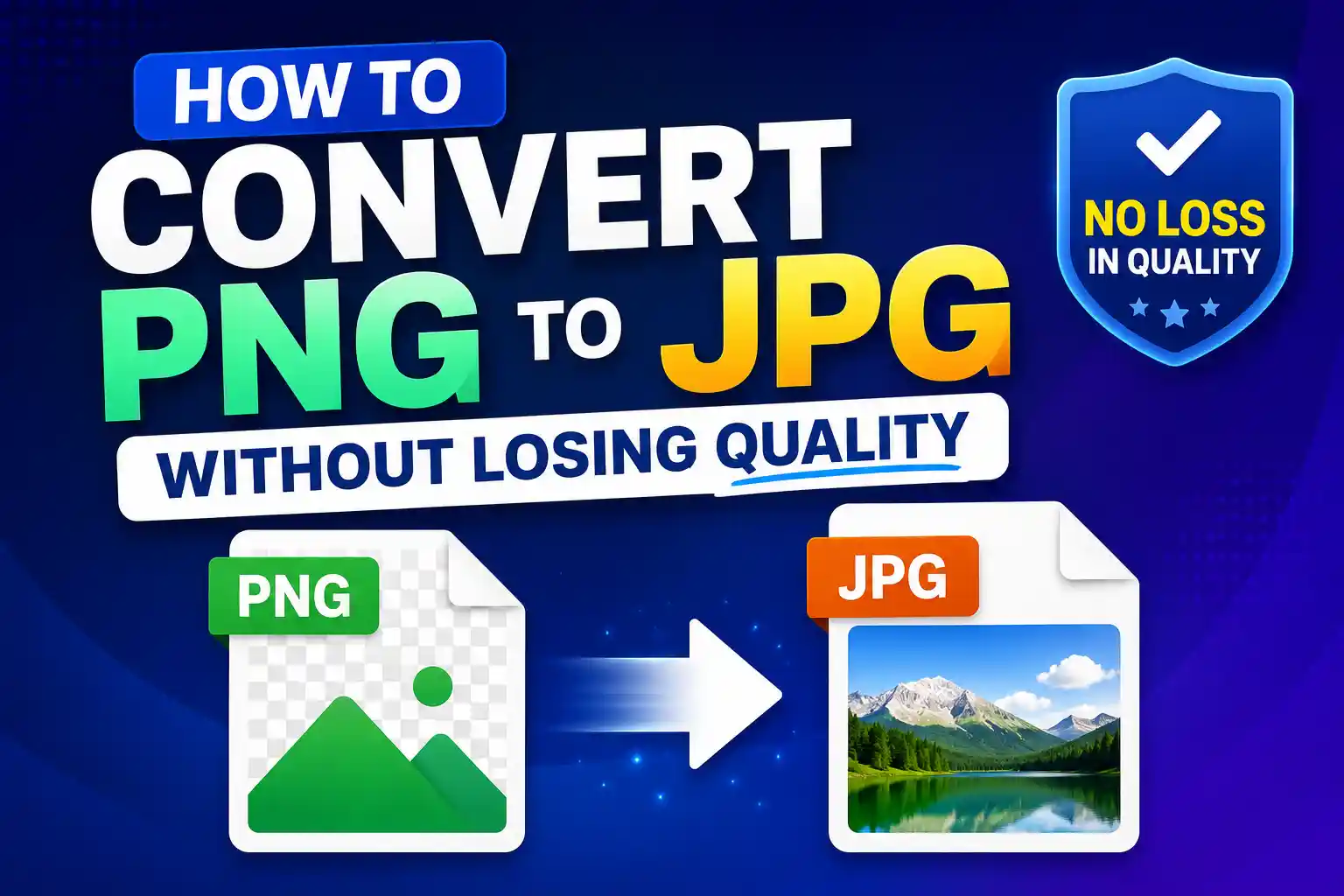 How to Convert PNG to JPG Without Losing Quality
