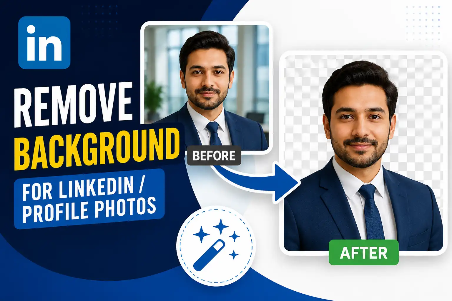 remove background for linkedin profile