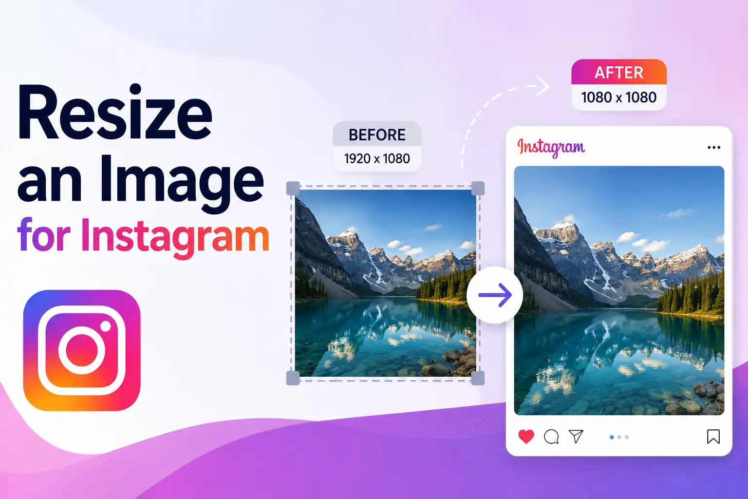Resize an Image for Instagram easily and quickly