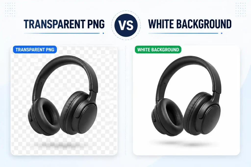 Transparent PNG vs White Background
