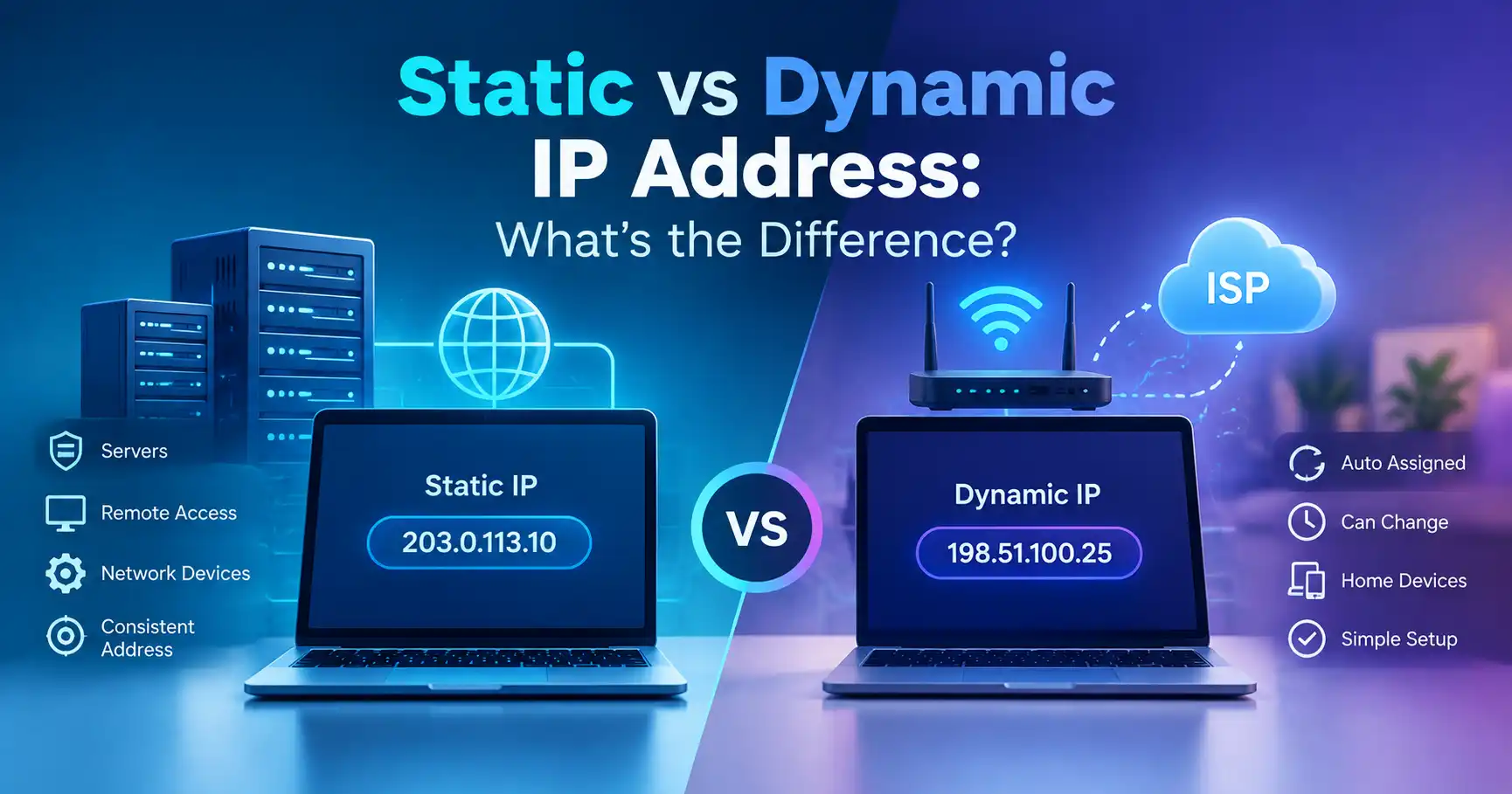 Static vs Dynamic IP Address: What’s the Difference?